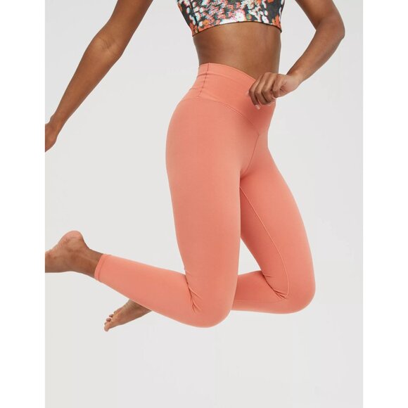 OFFLINE By Aerie NWT Real Me High Waisted Crossover Legging Rusty Peach Medium